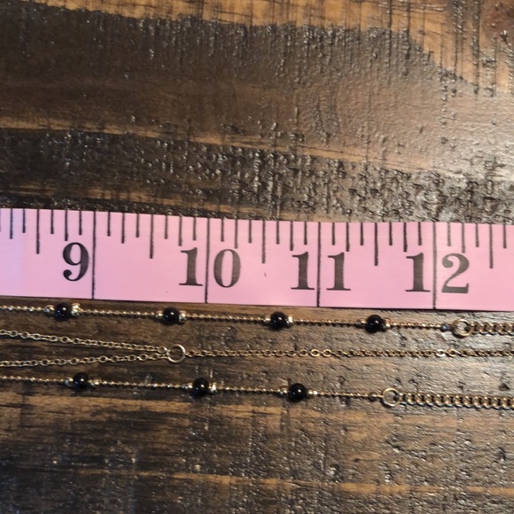 Two Strand Gold Tone Necklace With Clear Quartz Pendulum - Picture 6 of 9